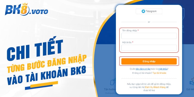 Các bước đăng nhập BK8 đơn giản