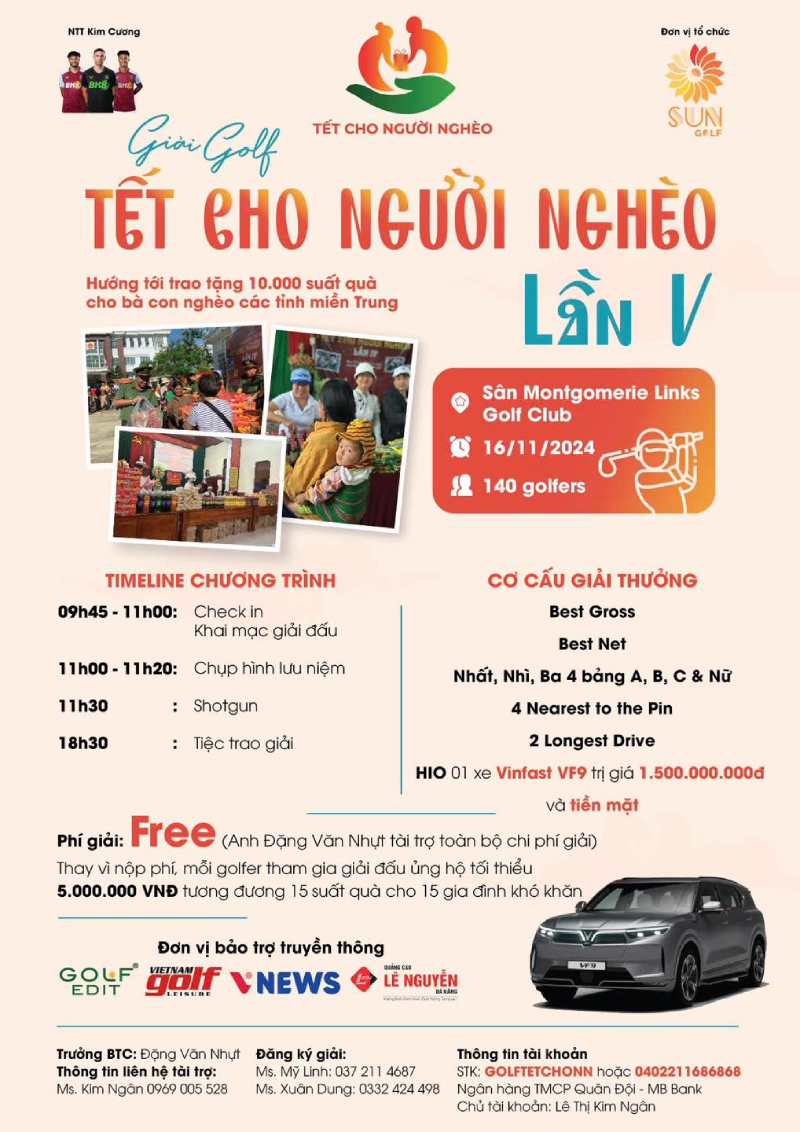 Giải Golf Charity hướng về cộng đồng